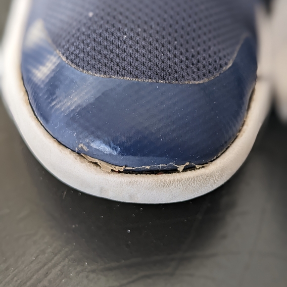 Nike Kids Size 13.5C (Little Kids) Navy Blue Flex Running Shoes - Picture 3 of 13